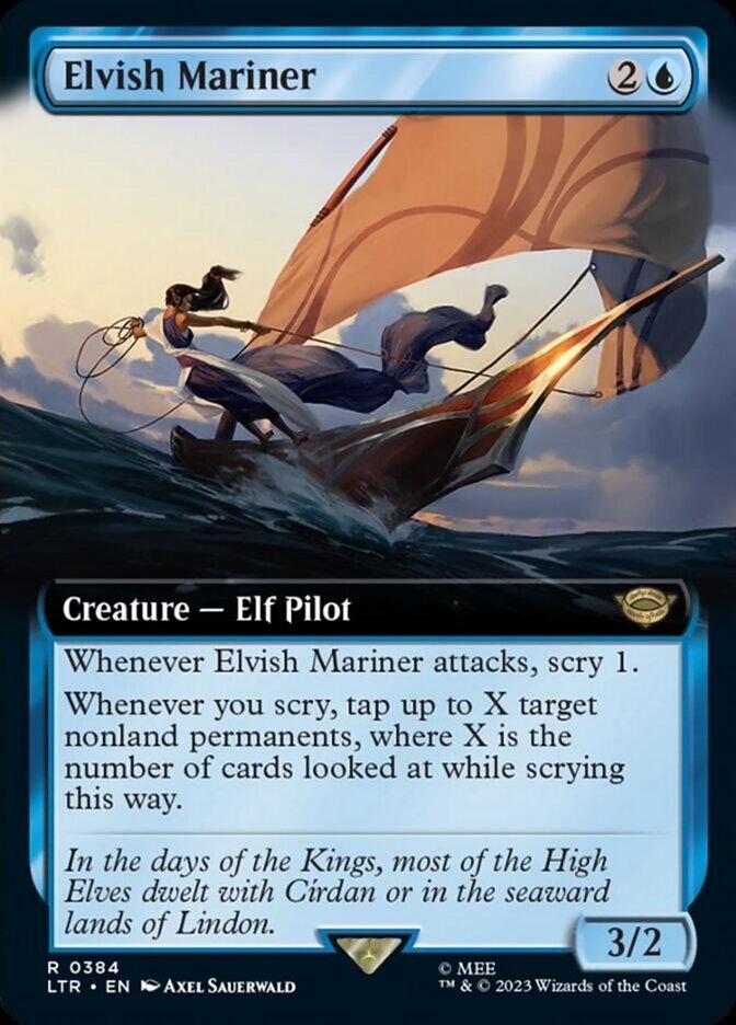 Elvish Mariner (Extended Art) [The Lord of the Rings: Tales of Middle-Earth] | Mega City Incorporated