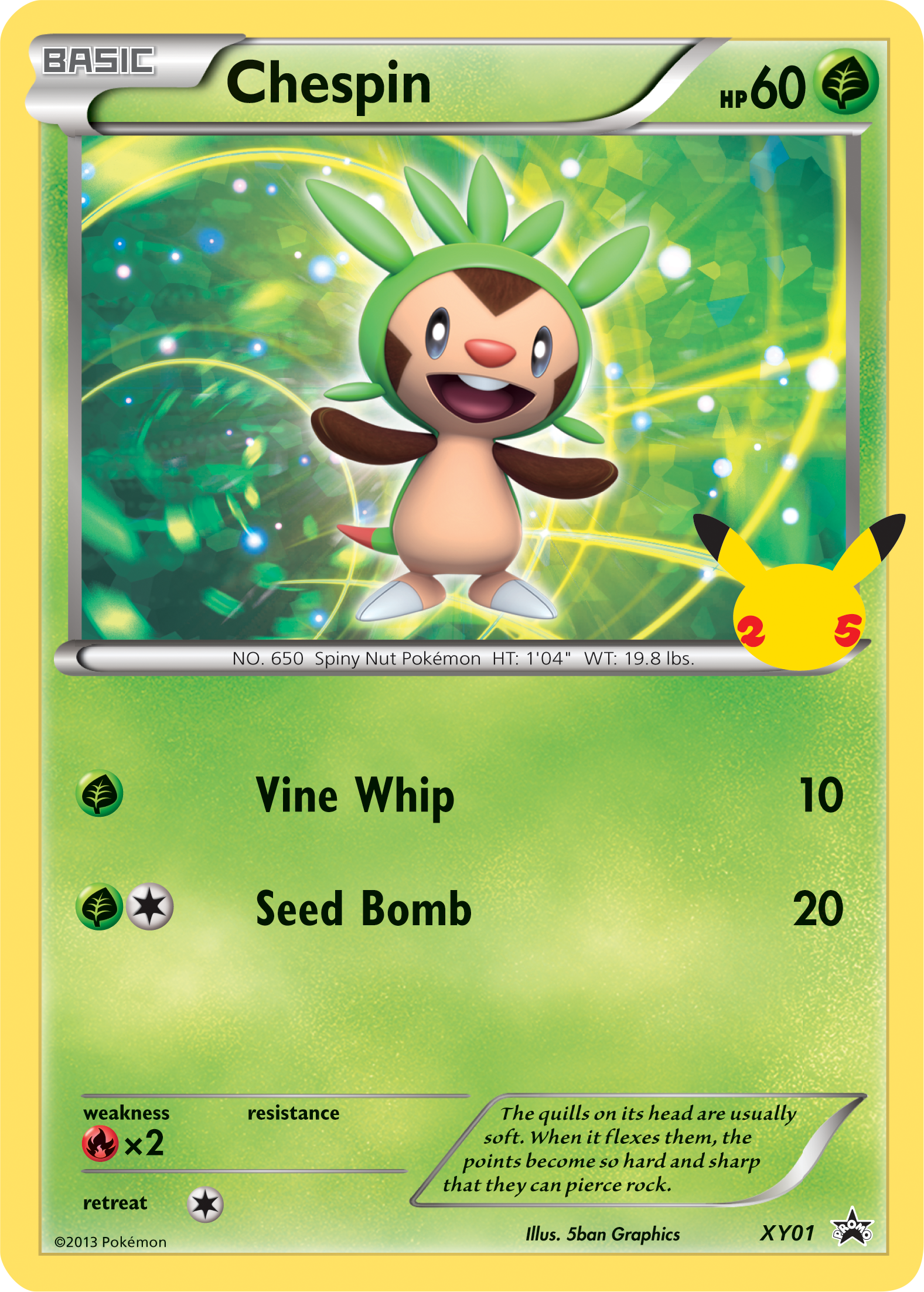 Chespin (XY01) (Jumbo Card) [First Partner Pack] | Mega City Incorporated