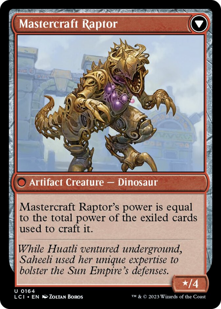 Saheeli's Lattice // Mastercraft Raptor [The Lost Caverns of Ixalan] | Mega City Incorporated