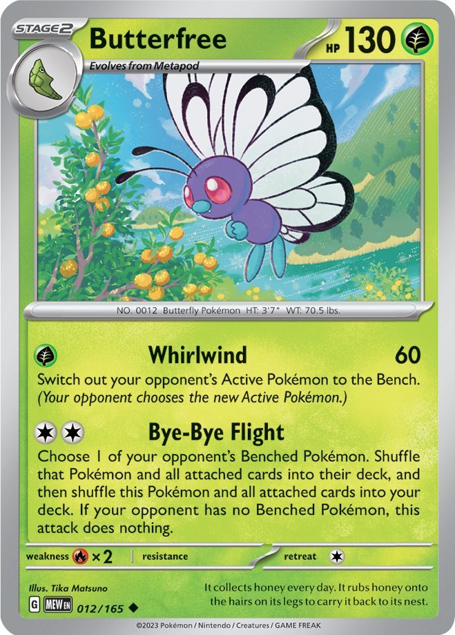 Butterfree (012/165) [Scarlet & Violet 151] | Mega City Incorporated