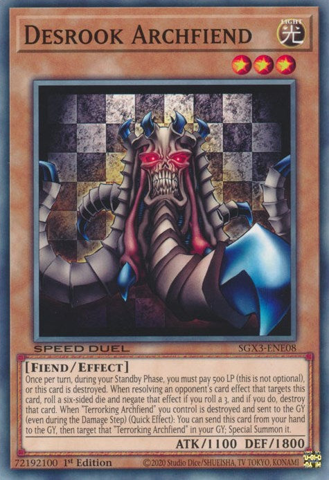 Desrook Archfiend [SGX3-ENE08] Common | Mega City Incorporated