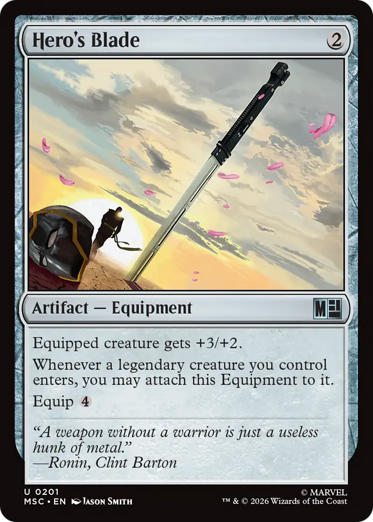 Hero's Blade [Marvel Super Heroes Commander] | Mega City Incorporated