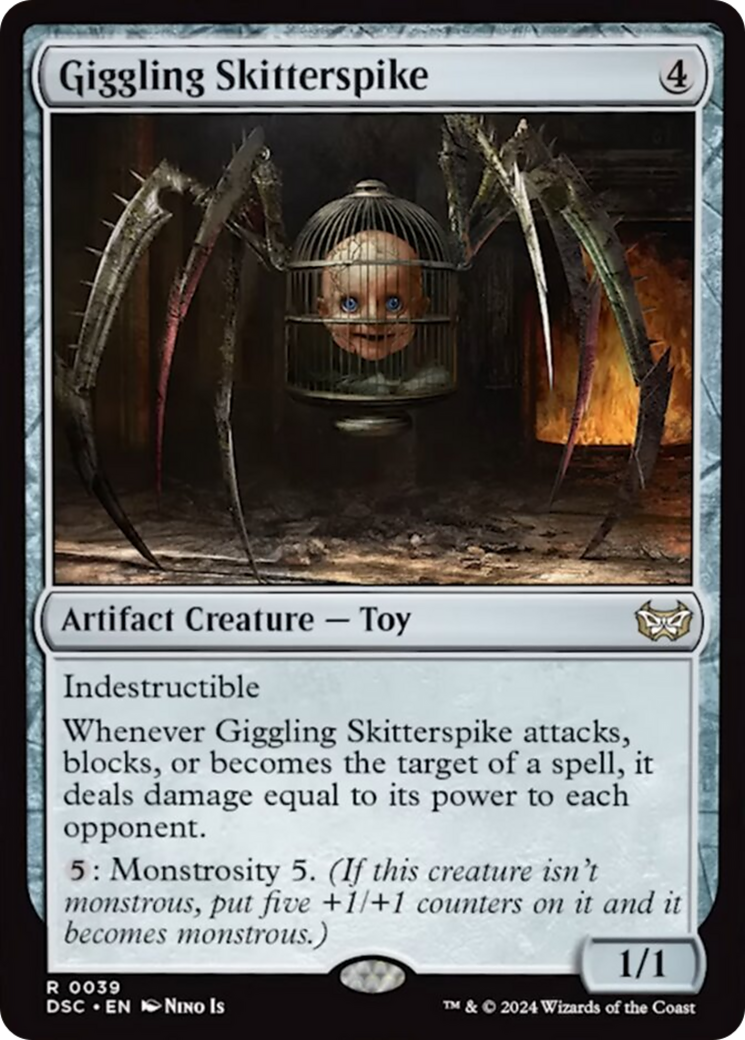 Giggling Skitterspike (Extended Art) [Duskmourn: House of Horror Commander] | Mega City Incorporated