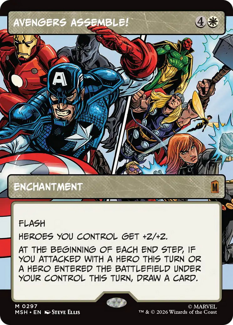 Avengers Assemble! (Borderless) (0297) [Marvel Super Heroes] | Mega City Incorporated