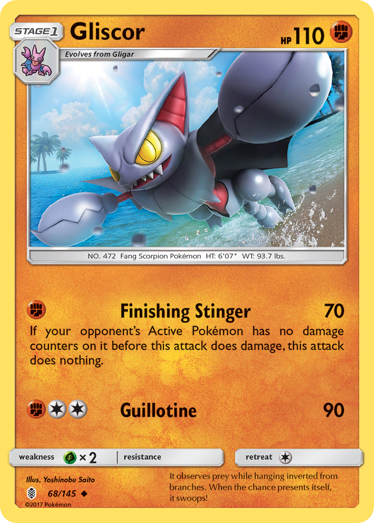 Gliscor (68/145) [Sun & Moon: Guardians Rising] | Mega City Incorporated