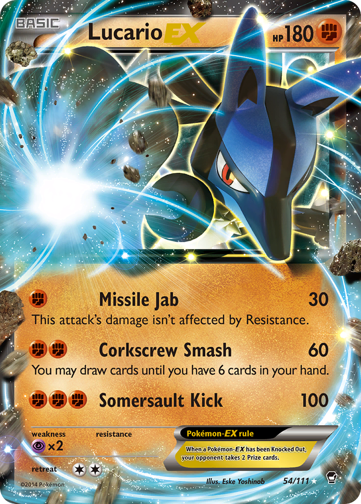 Lucario EX (54/111) [XY: Furious Fists] | Mega City Incorporated