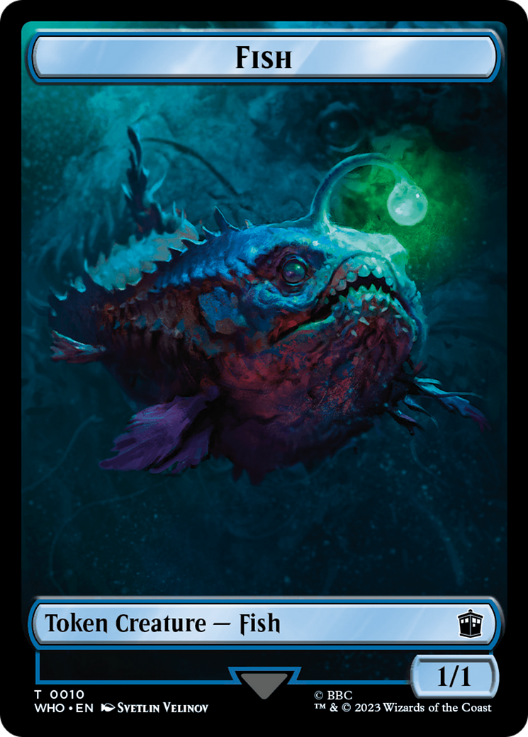 Fish // Alien Insect Double-Sided Token [Doctor Who Tokens] | Mega City Incorporated