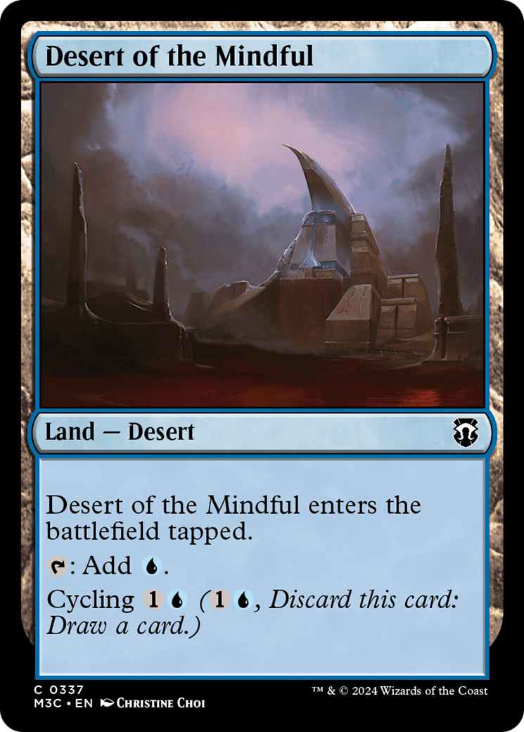 Desert of the Mindful (Ripple Foil) [Modern Horizons 3 Commander] | Mega City Incorporated