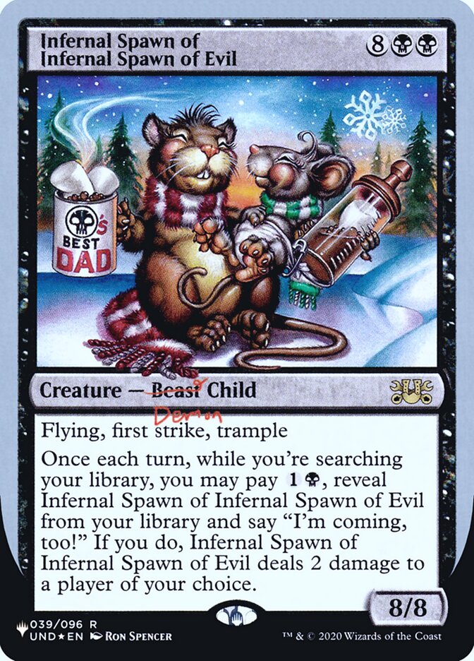 Infernal Spawn of Infernal Spawn of Evil (Unfinity Foil Edition) [The List] | Mega City Incorporated
