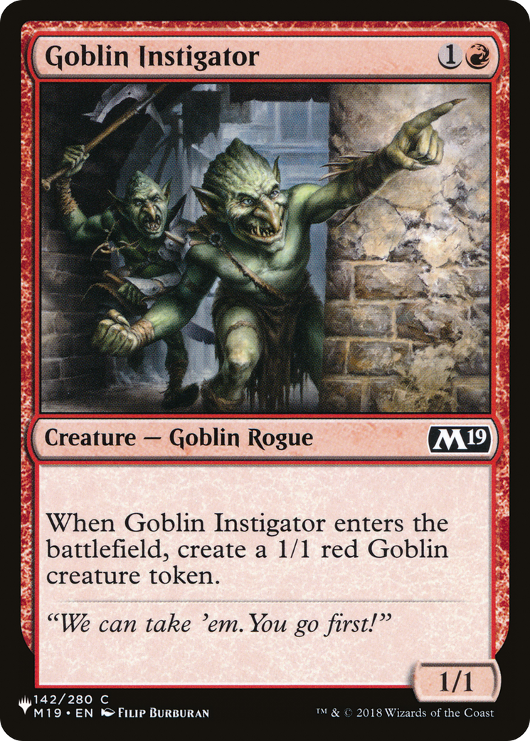 Goblin Instigator [The List] | Mega City Incorporated