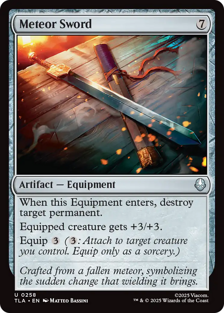 Meteor Sword [Avatar: The Last Airbender] | Mega City Incorporated