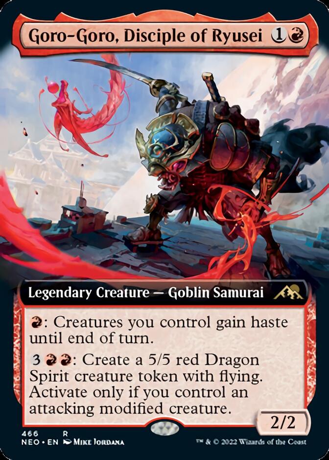 Goro-Goro, Disciple of Ryusei (Extended Art) [Kamigawa: Neon Dynasty] | Mega City Incorporated