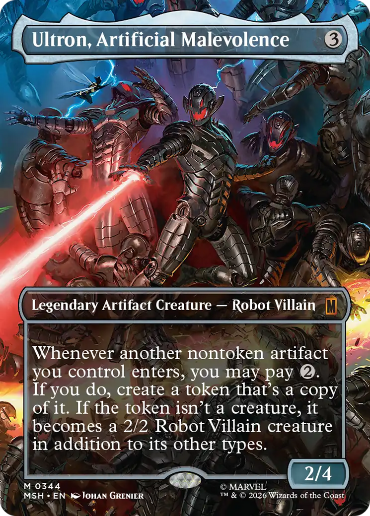Ultron, Artificial Malevolence (Borderless) (0344) [Marvel Super Heroes] | Mega City Incorporated