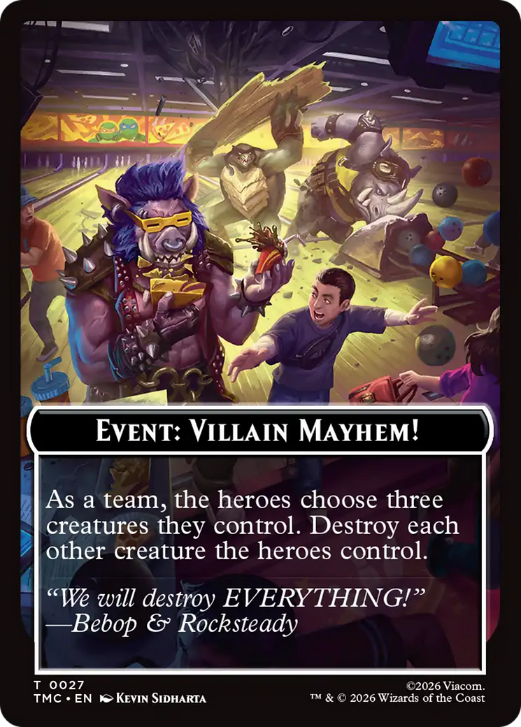 Event: Villain Mayhem! [Teenage Mutant Ninja Turtles Commander Tokens] | Mega City Incorporated