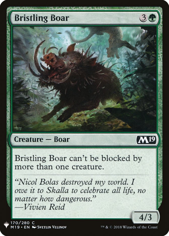 Bristling Boar [Mystery Booster] | Mega City Incorporated