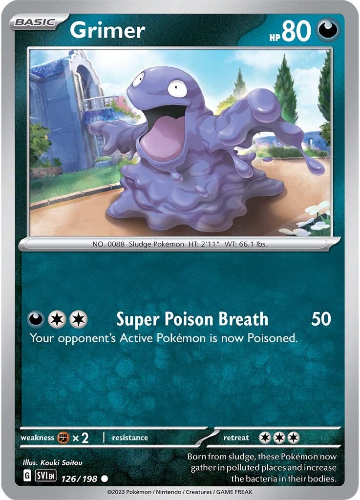 Grimer (126/198) [Scarlet & Violet: Base Set] | Mega City Incorporated