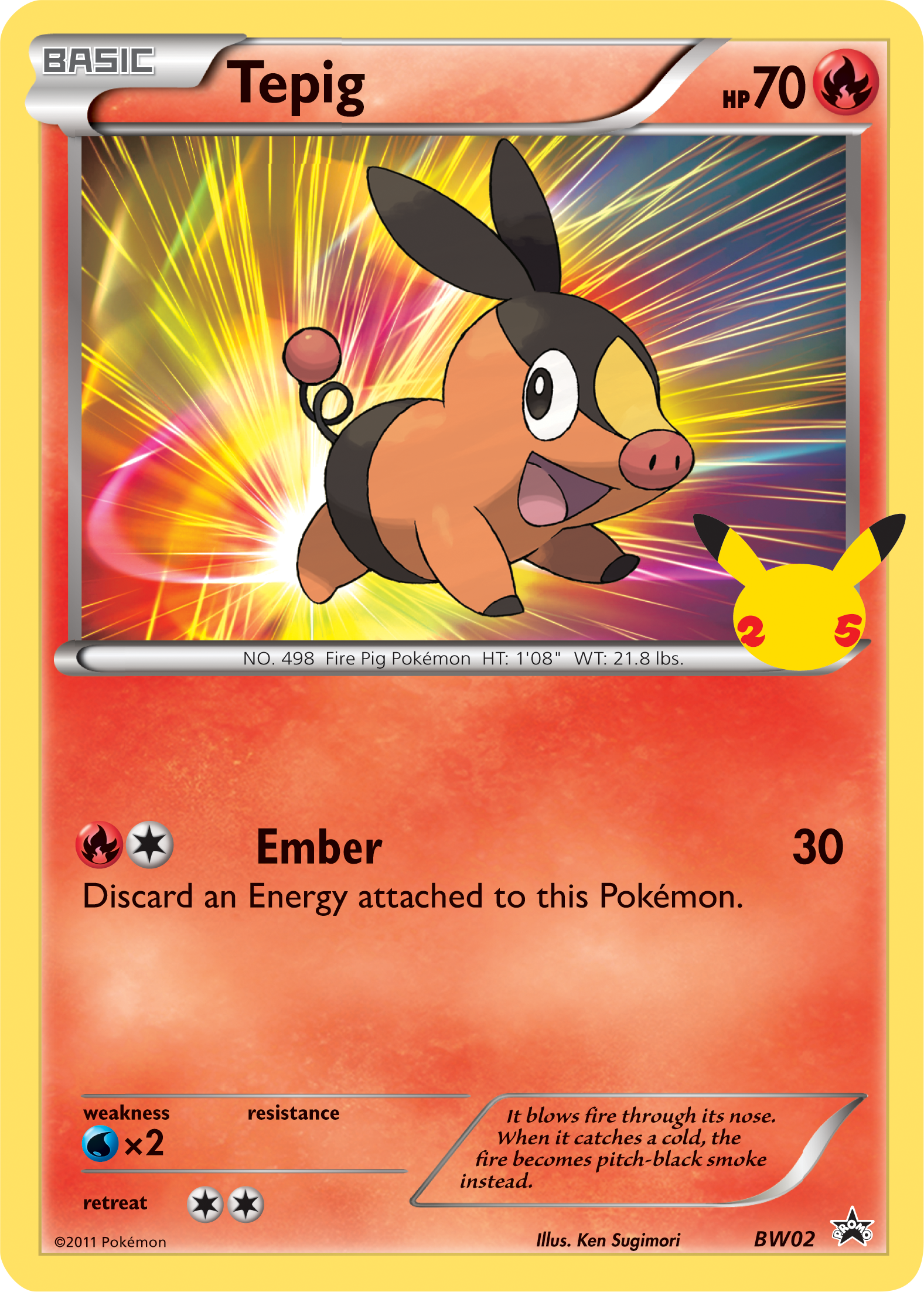 Tepig (BW02) (Jumbo Card) [First Partner Pack] | Mega City Incorporated