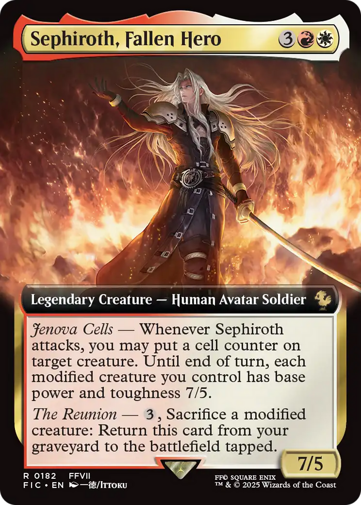 Sephiroth, Fallen Hero (Extended Art) [FINAL FANTASY Commander] | Mega City Incorporated