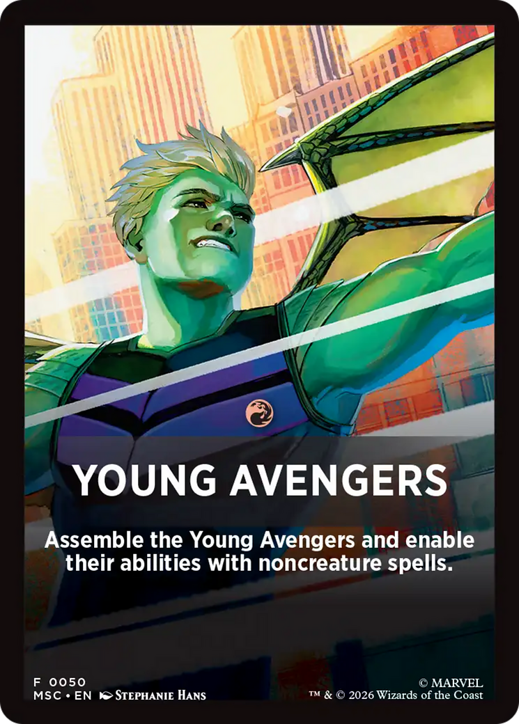 Young Avengers Theme Card [Marvel Super Heroes Commander] | Mega City Incorporated