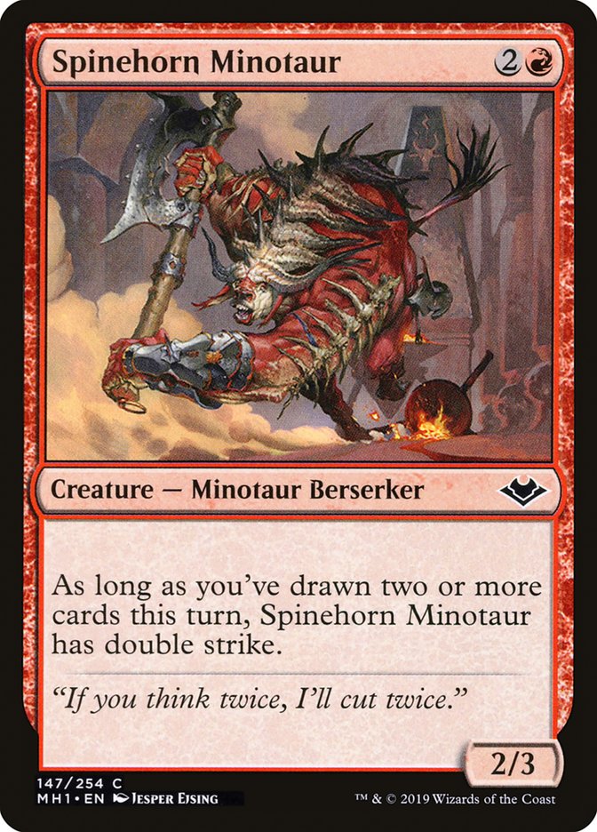 Spinehorn Minotaur [Modern Horizons] | Mega City Incorporated