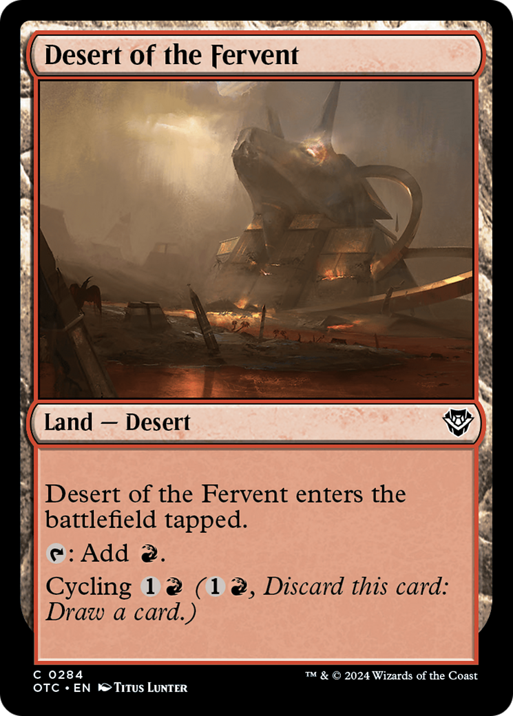 Desert of the Fervent [Outlaws of Thunder Junction Commander] | Mega City Incorporated