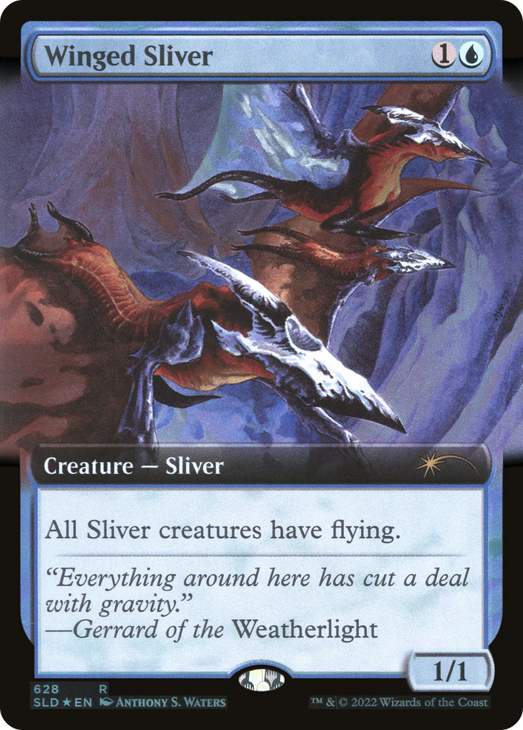 Winged Sliver (Extended Art) [Secret Lair Drop Promos] | Mega City Incorporated