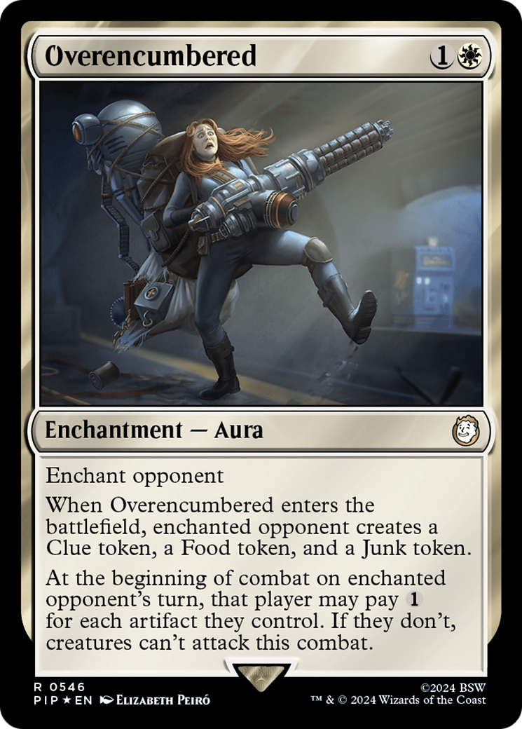 Overencumbered (Surge Foil) [Fallout] | Mega City Incorporated