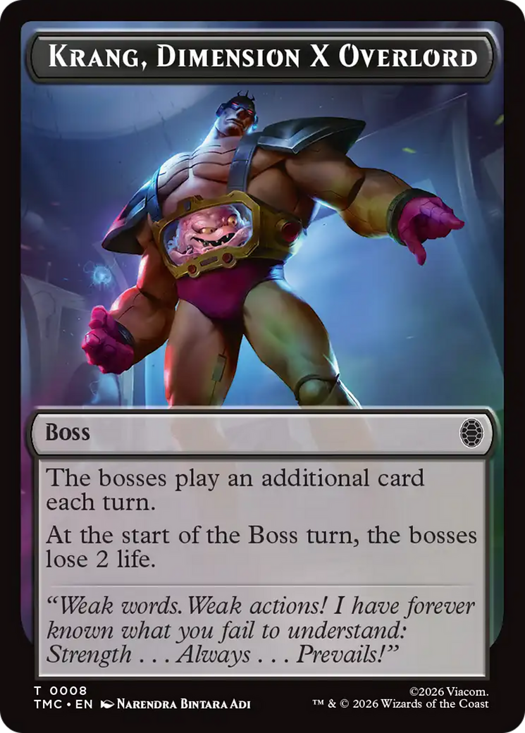 Krang, Dimension X Overlord [Teenage Mutant Ninja Turtles Commander Tokens] | Mega City Incorporated