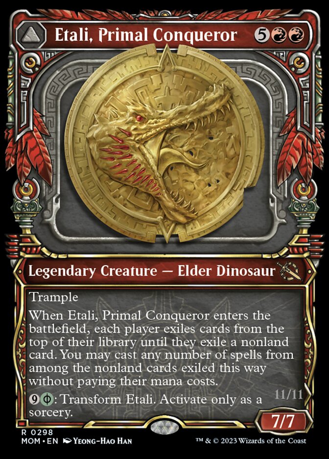 Etali, Primal Conqueror // Etali, Primal Sickness (Showcase Planar Booster Fun) [March of the Machine] | Mega City Incorporated