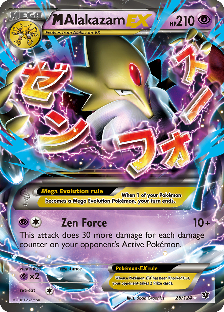 M Alakazam EX (26/124) [XY: Fates Collide] | Mega City Incorporated