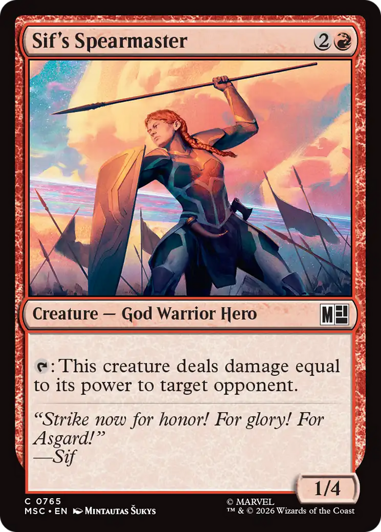 Sif's Spearmaster [Marvel Super Heroes Commander] | Mega City Incorporated