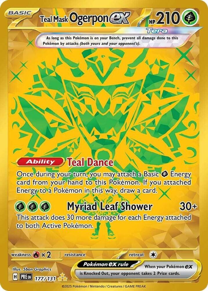 Teal Mask Ogerpon ex (177/131) [Scarlet & Violet: Prismatic Evolutions] | Mega City Incorporated