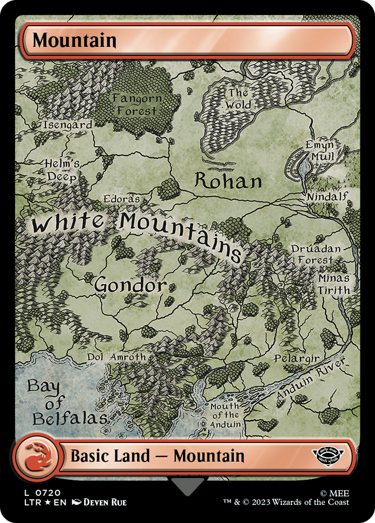 Mountain (720) (Surge Foil) [The Lord of the Rings: Tales of Middle-Earth] | Mega City Incorporated