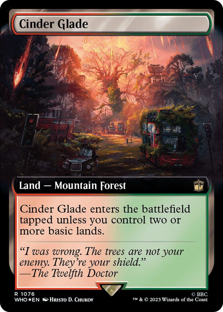 Cinder Glade (Extended Art) (Surge Foil) [Doctor Who] | Mega City Incorporated