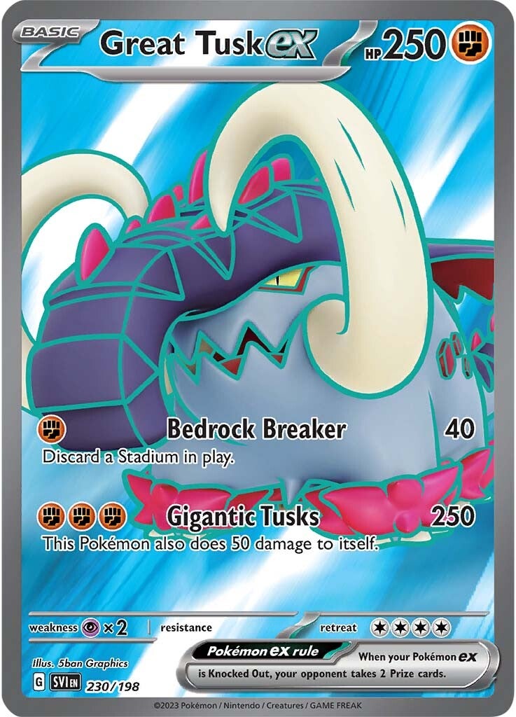 Great Tusk ex (230/198) [Scarlet & Violet: Base Set] | Mega City Incorporated