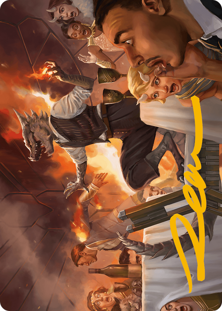 Party Thrasher Art Card (Gold-Stamped Signature) [Modern Horizons 3 Art Series] | Mega City Incorporated