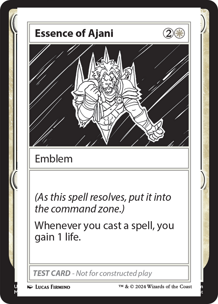 Essence of Ajani [Mystery Booster 2 Playtest Cards] | Mega City Incorporated