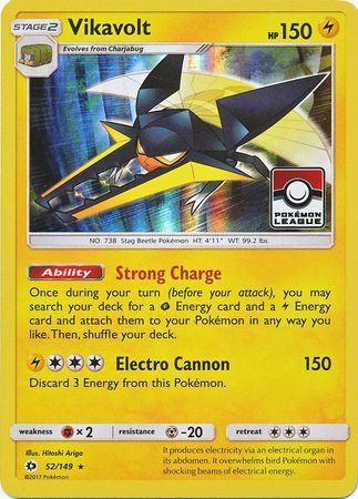 Vikavolt (52/149) (League Promo) [Sun & Moon: Base Set] | Mega City Incorporated