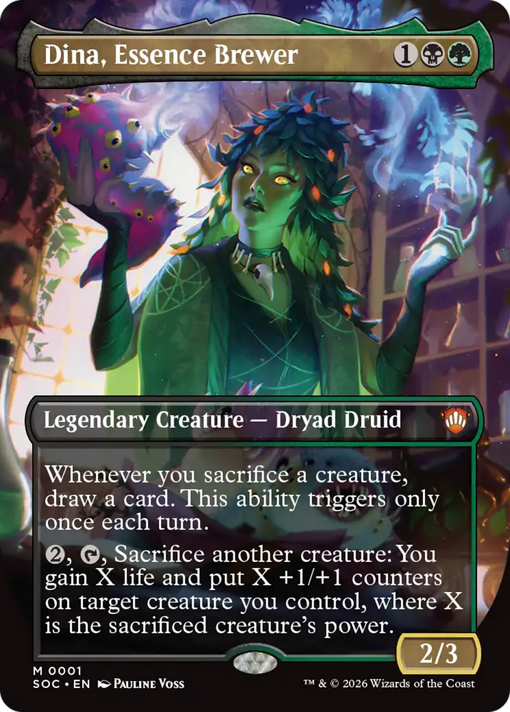 Dina, Essence Brewer (Borderless) [Secrets of Strixhaven Commander] | Mega City Incorporated
