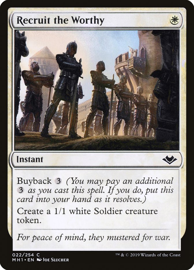 Recruit the Worthy [Modern Horizons] | Mega City Incorporated