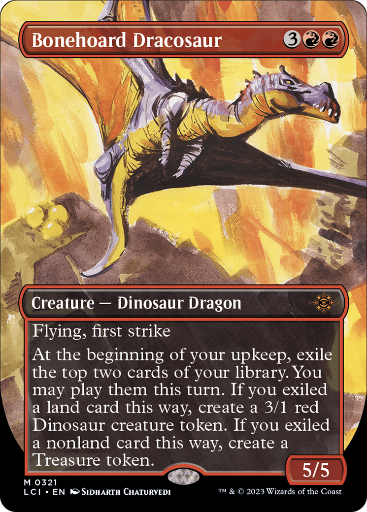 Bonehoard Dracosaur (Borderless) [The Lost Caverns of Ixalan] | Mega City Incorporated