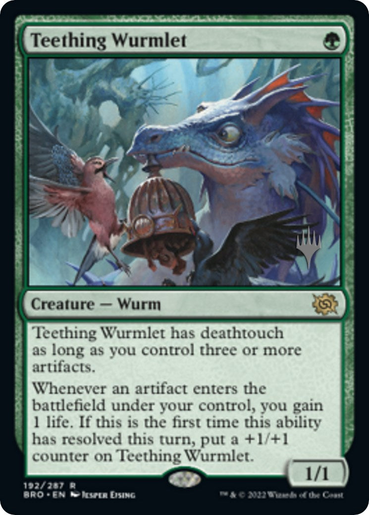 Teething Wurmlet (Promo Pack) [The Brothers' War Promos] | Mega City Incorporated