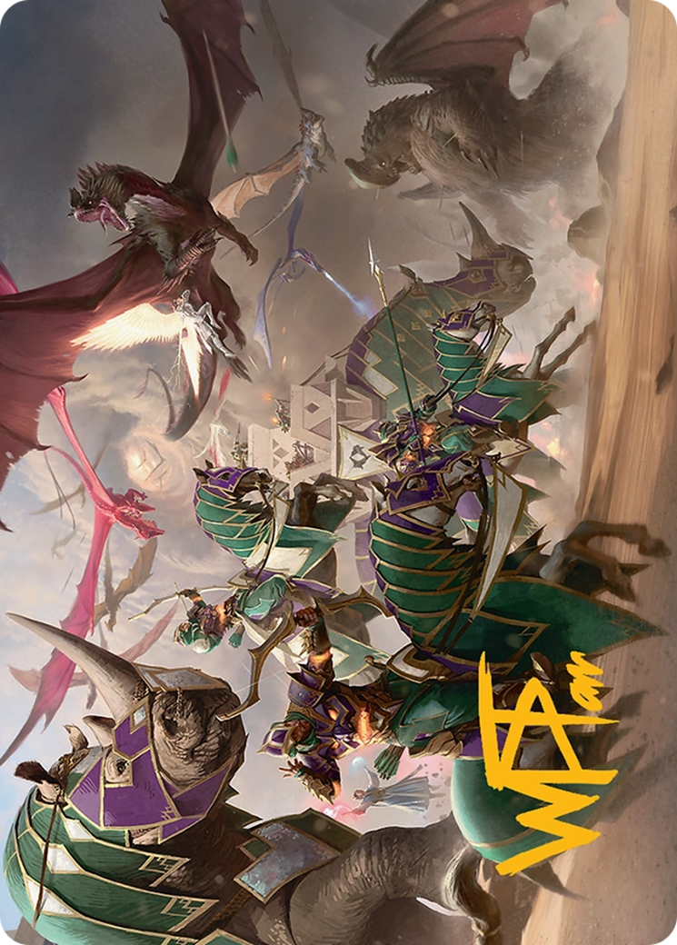 United Battlefront Art Card (5/54) [Tarkir: Dragonstorm Art Series] | Mega City Incorporated