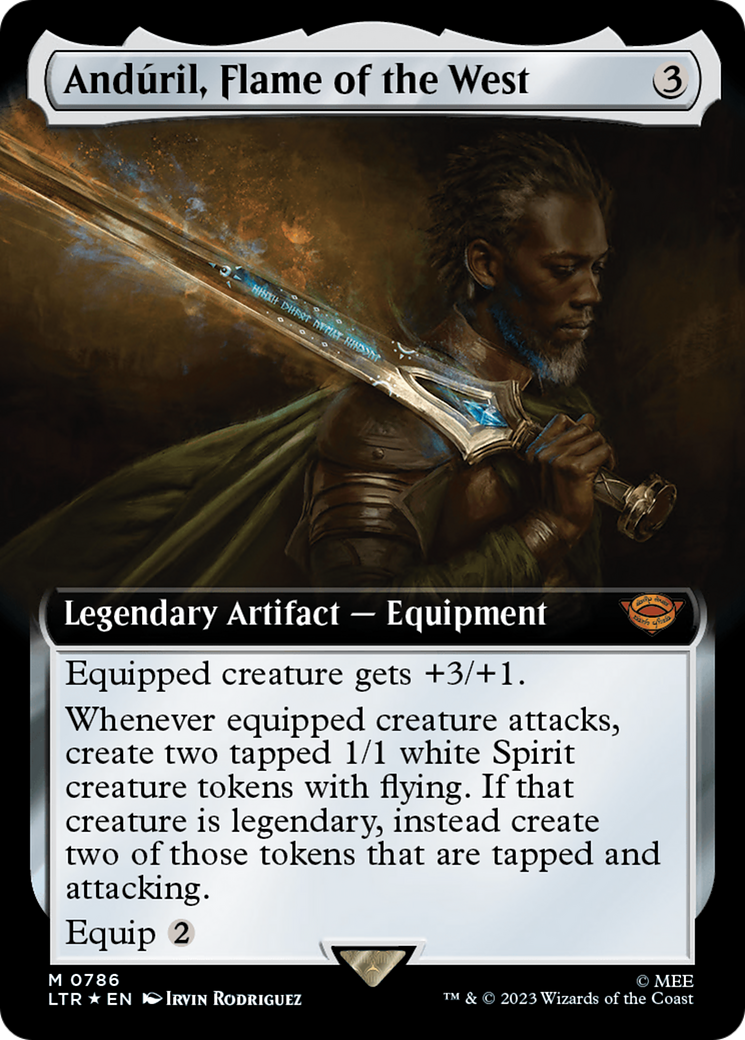 Anduril, Flame of the West (Extended Art) (Surge Foil) [The Lord of the Rings: Tales of Middle-Earth] | Mega City Incorporated