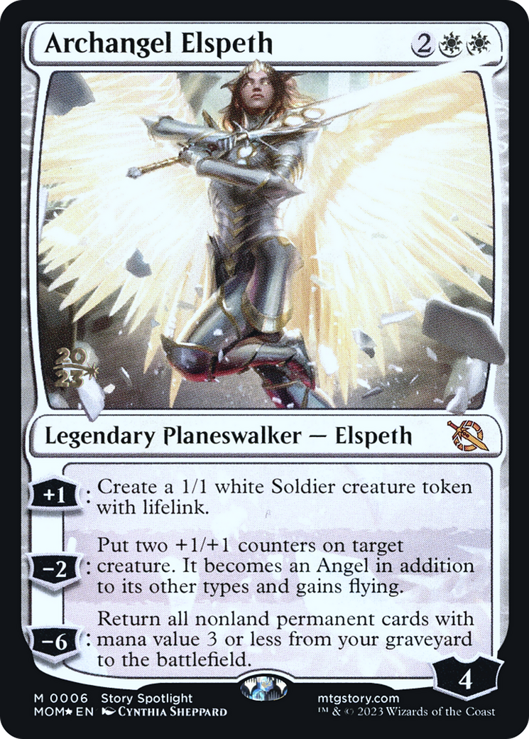 Archangel Elspeth [March of the Machine Prerelease Promos] | Mega City Incorporated