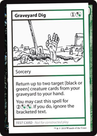 Graveyard Dig (2021 Edition) [Mystery Booster Playtest Cards] | Mega City Incorporated