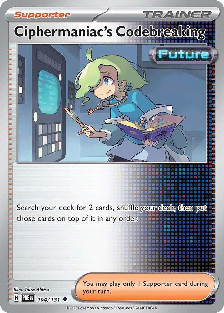 Ciphermaniac's Codebreaking (104/131) [Scarlet & Violet: Prismatic Evolutions] | Mega City Incorporated