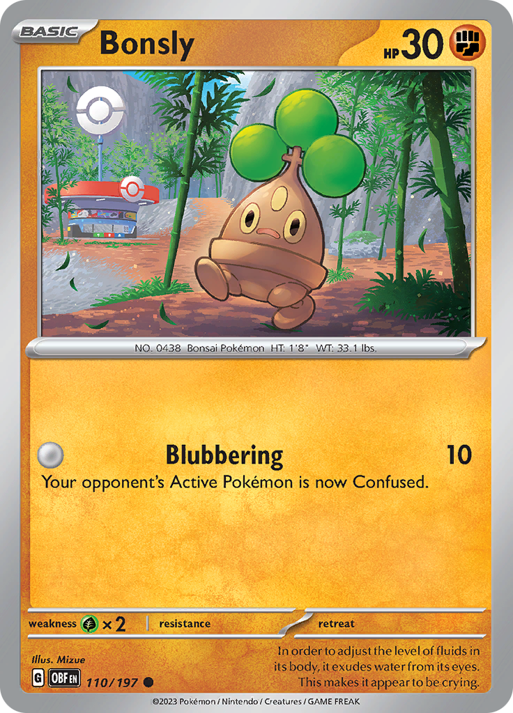 Bonsly (110/197) [Scarlet & Violet: Obsidian Flames] | Mega City Incorporated