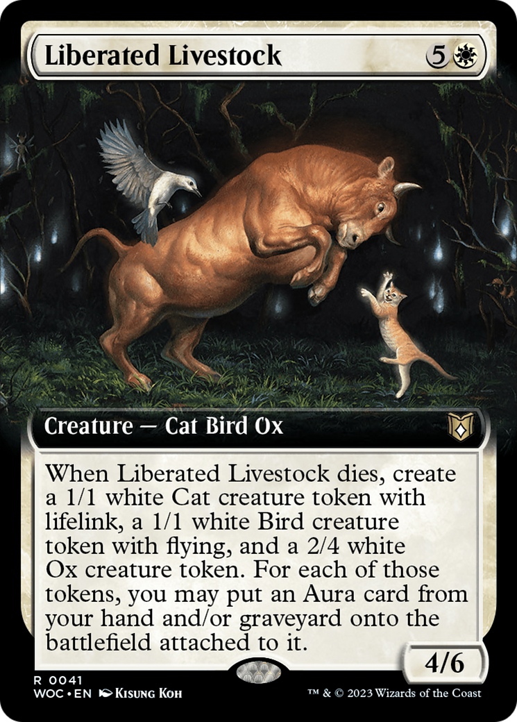 Liberated Livestock (Extended Art) [Wilds of Eldraine Commander] | Mega City Incorporated
