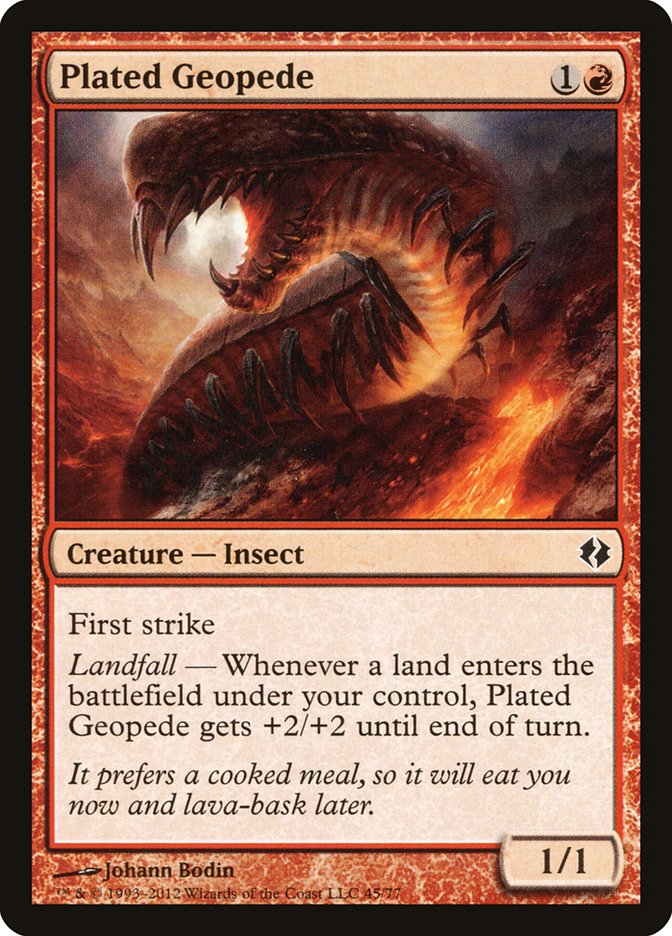 Plated Geopede [Duel Decks: Venser vs. Koth] | Mega City Incorporated